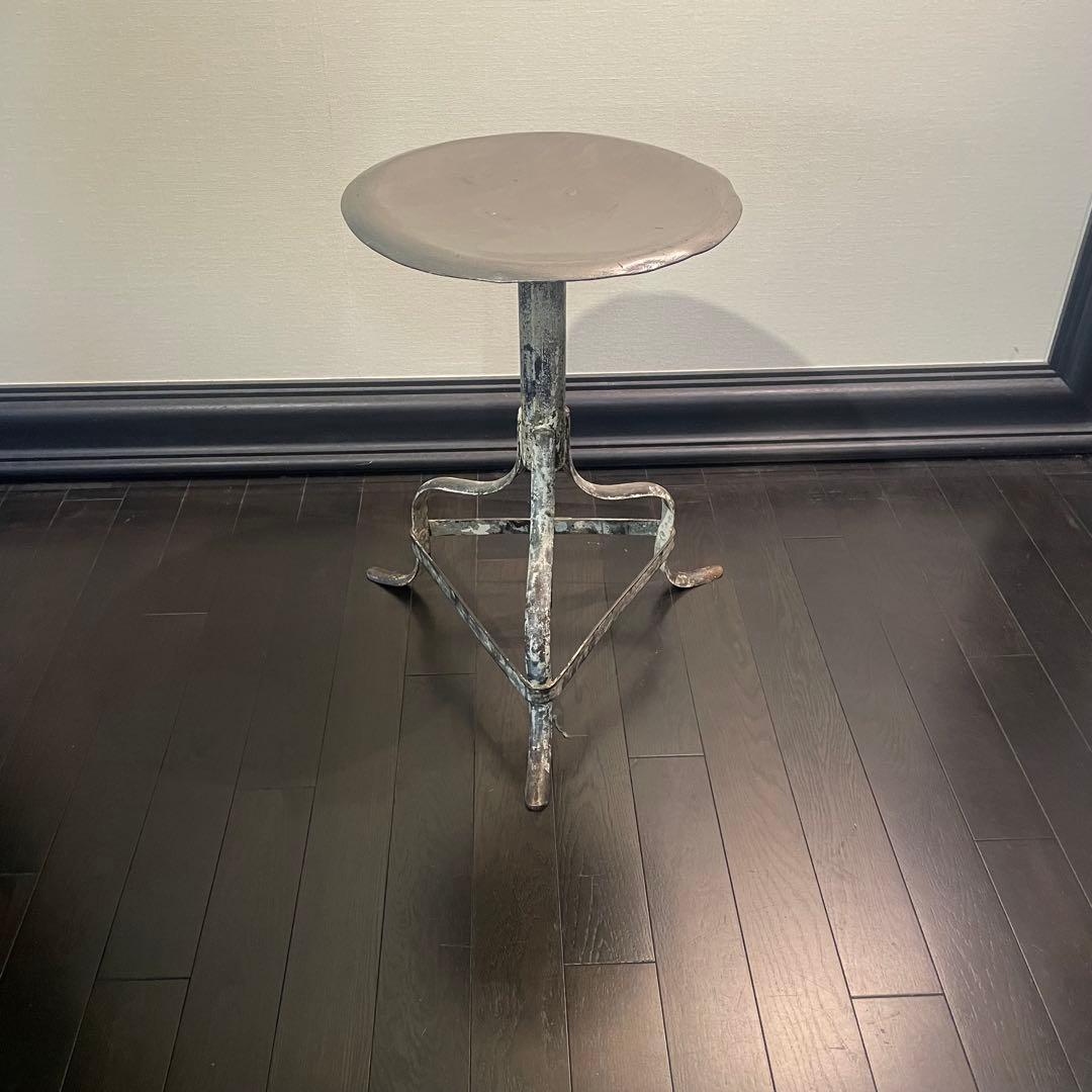 アンティークスツール(スチール製)