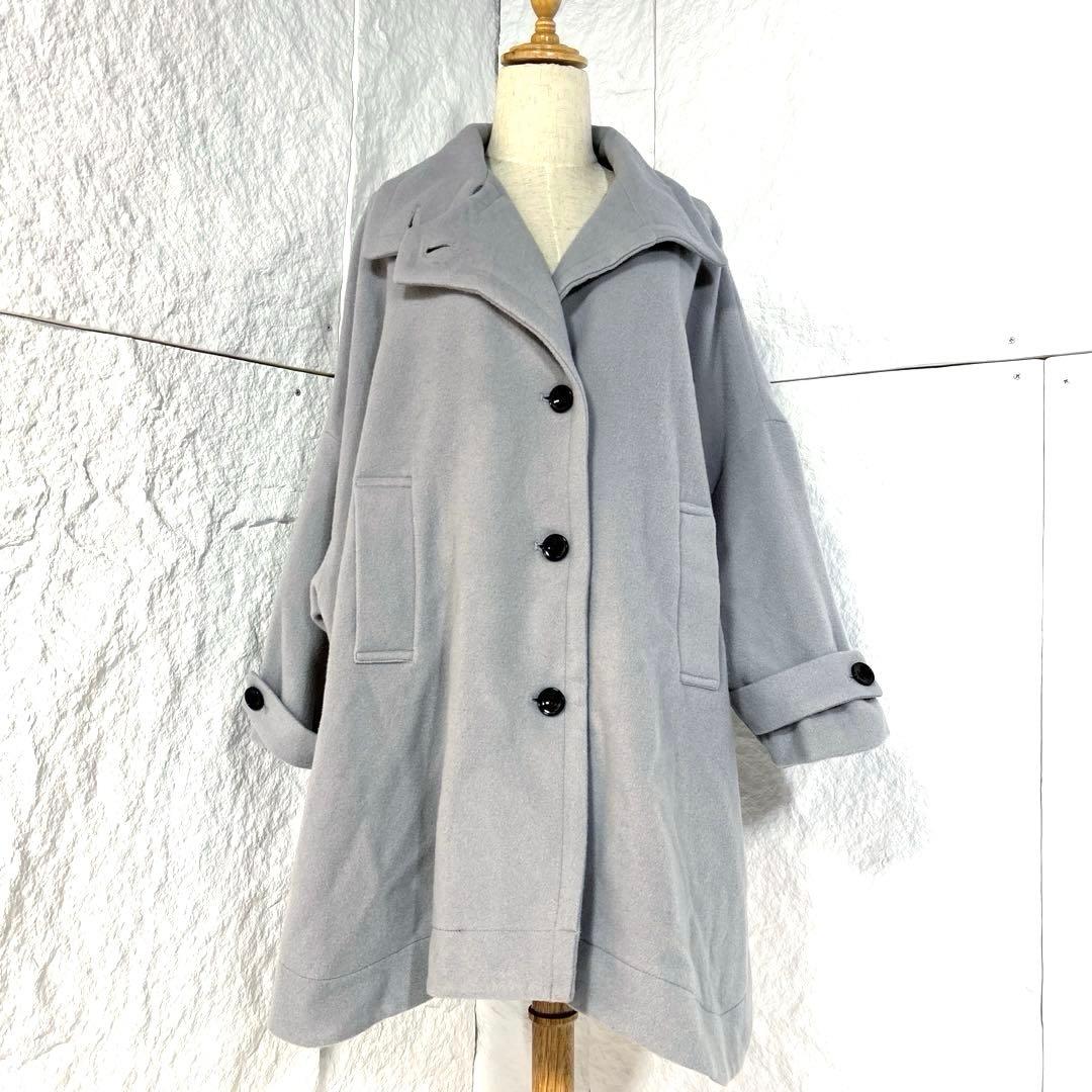 専用【24AW/美品】Lallia Mu　ラリアムー　スタンドカラー　コート