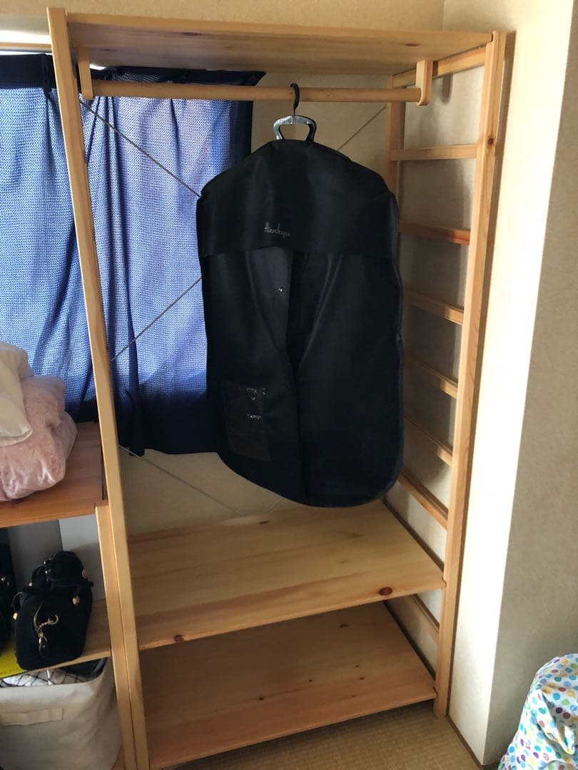 ランちゃん  無印良品 パイン材ワードローブ 良品