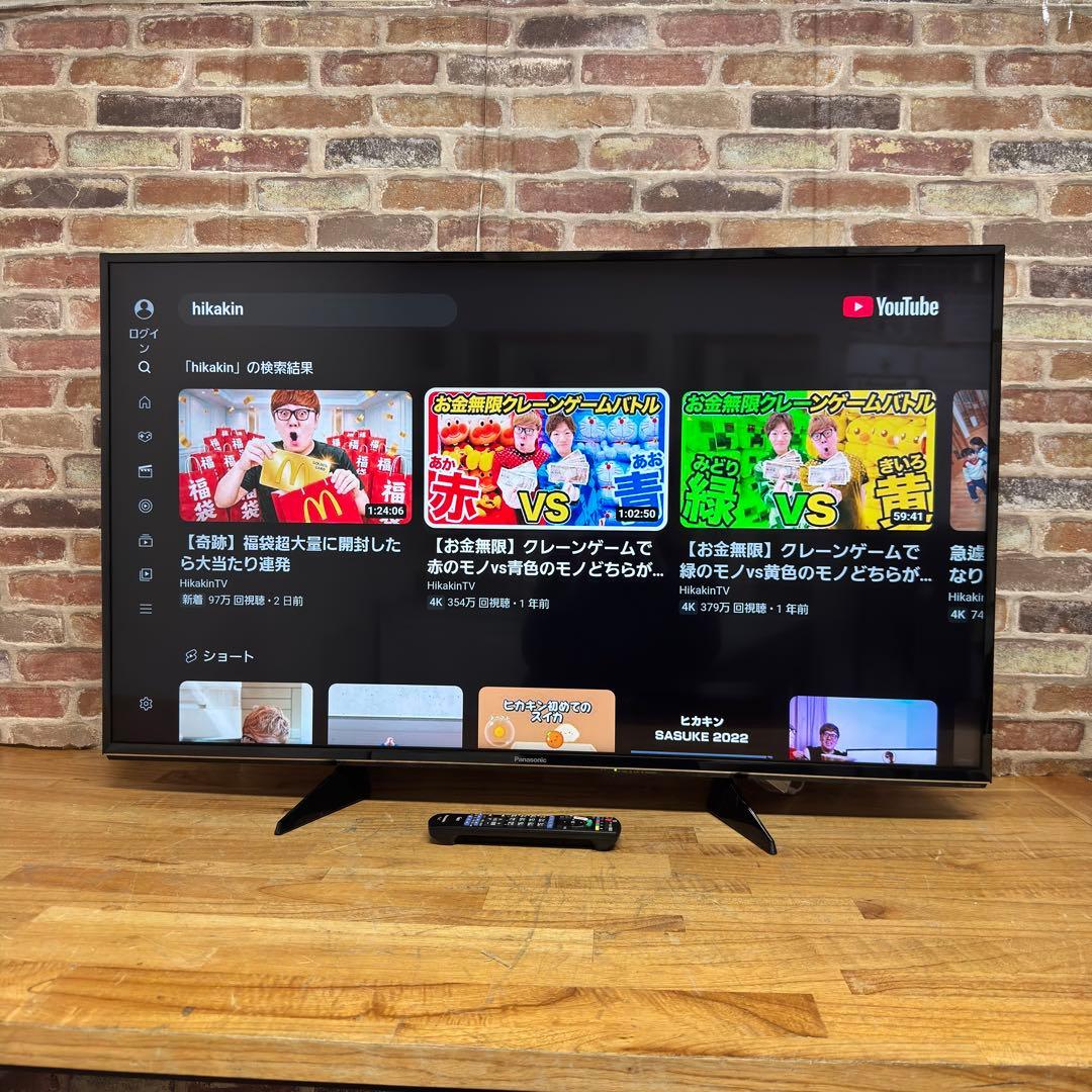 パナソニック 49V型 4K 液晶テレビ VIERA TH-49EX600