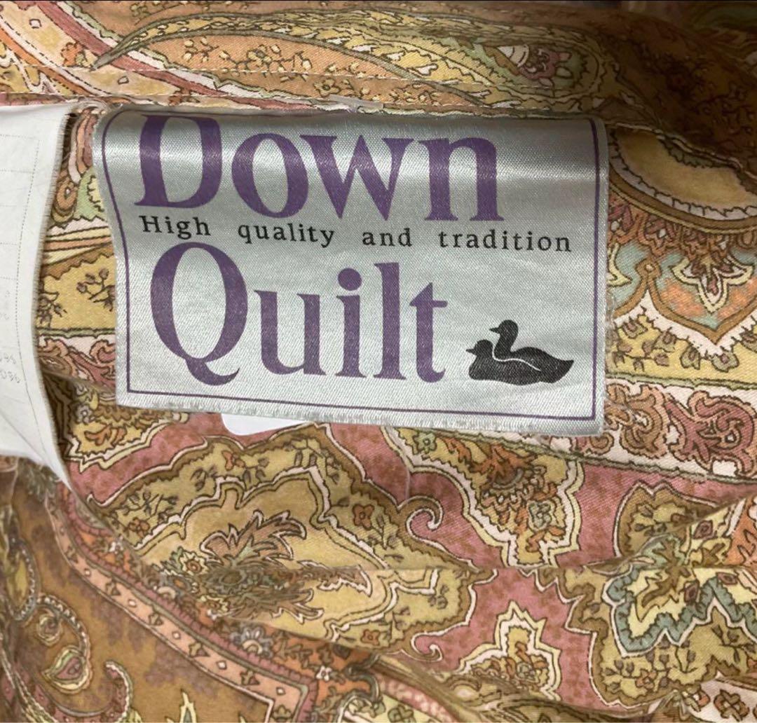 日本製中古高級羽毛布団ダウン90%詰物1.4kg