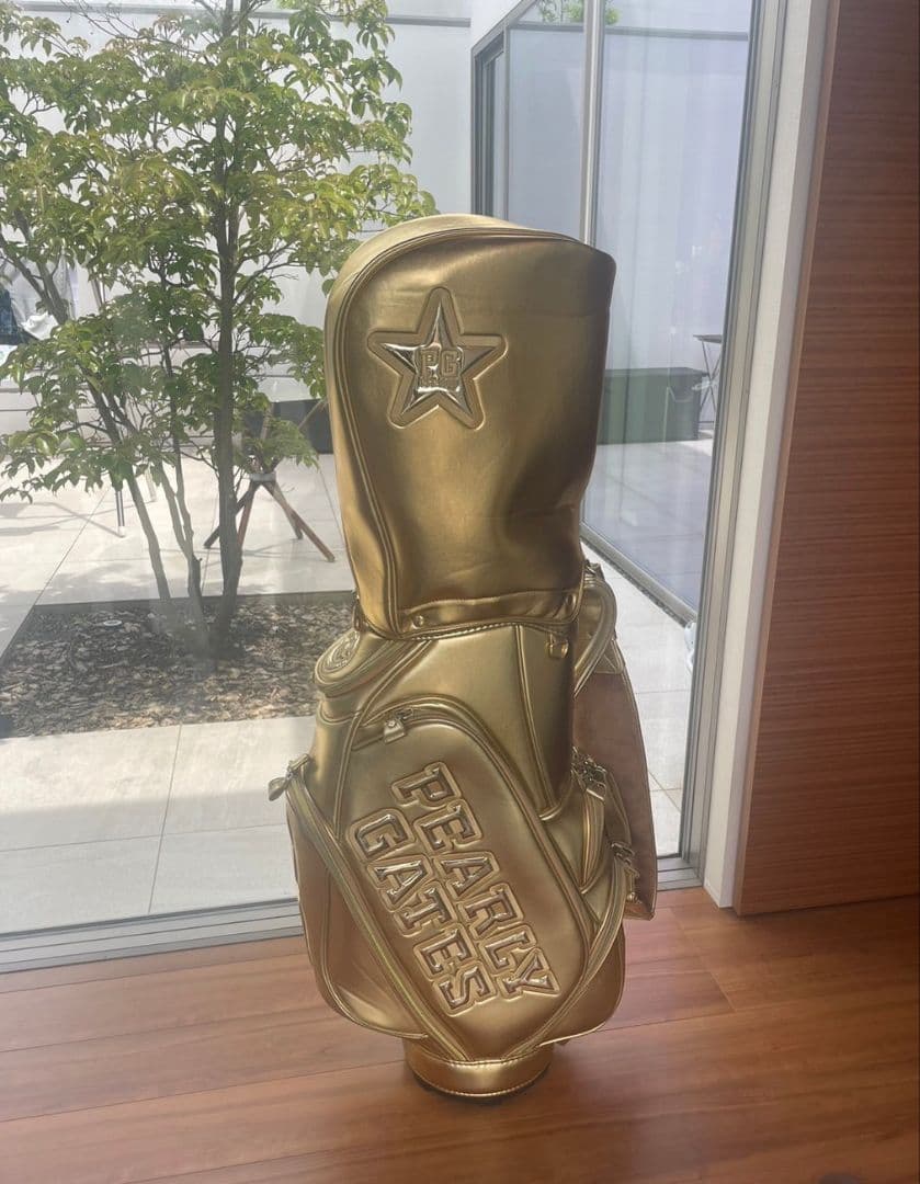 【特大袋付き♪】PEARY GATESゴールド限定モデルキャディバッグ