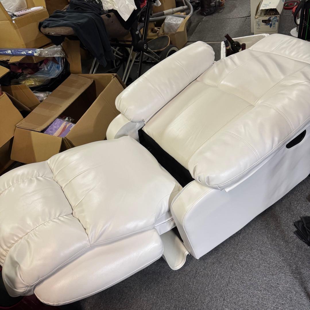 る*〜様 手動ラウンジチェア SHIFFON Jr-S ホワイト ステージ付き