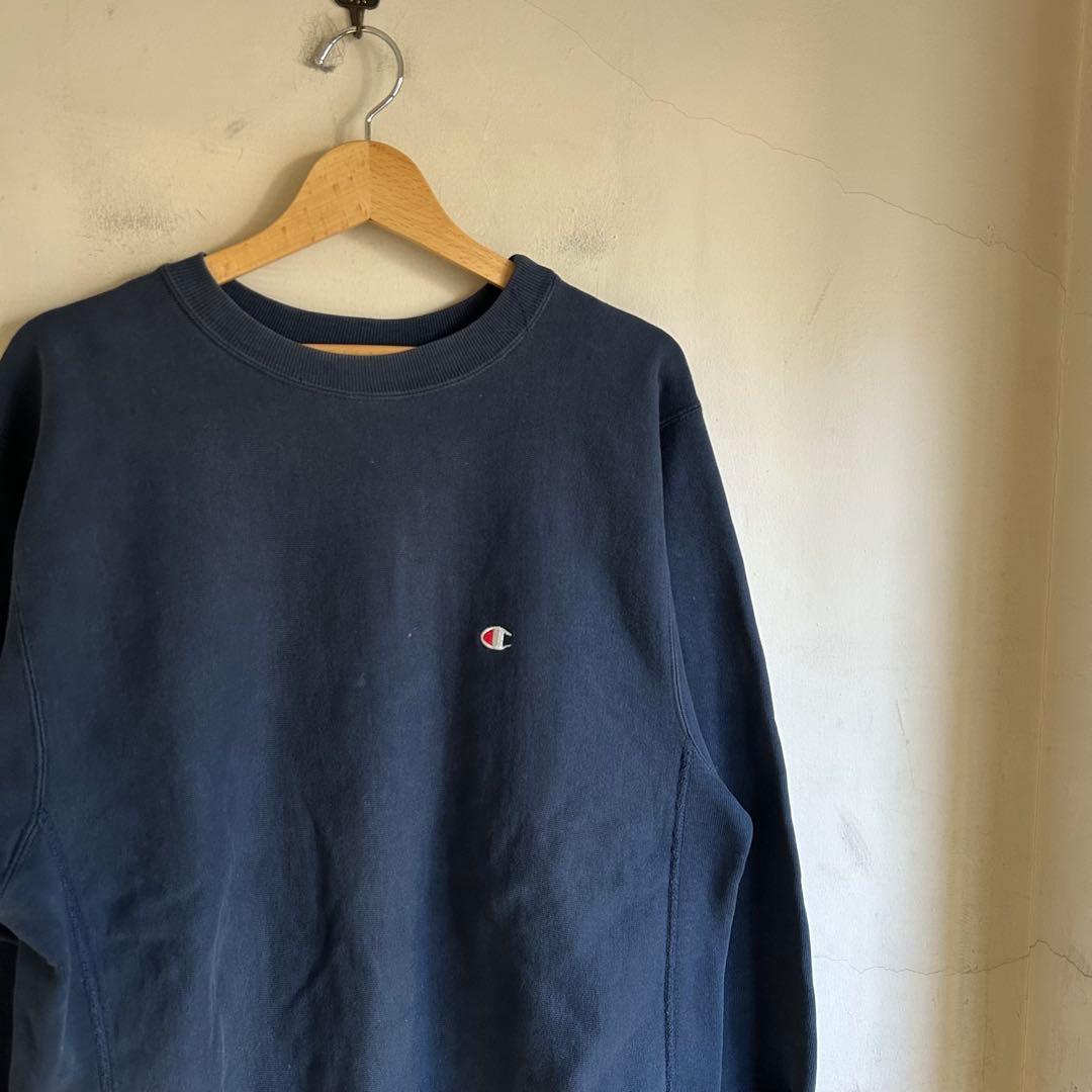 80S USA製 champion REVERSE WEAVE ネイビー 目あり