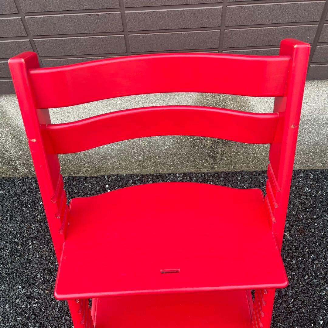 【良品】ストッケ トリップトラップ　レッド　シリアル4