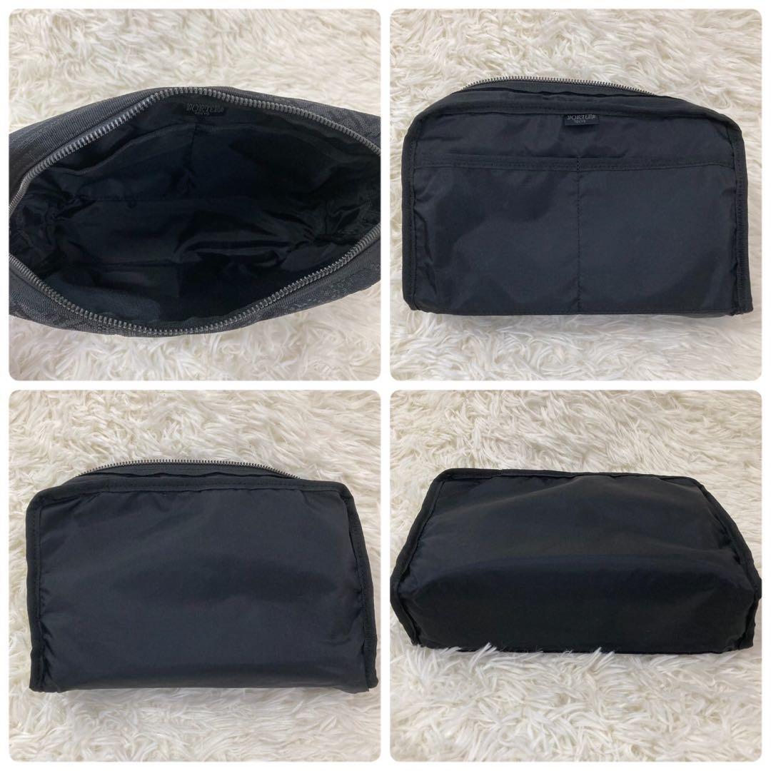 【極美品】PORTER ポーター VERVE ヴァーヴ ポーチ ブラック 総柄