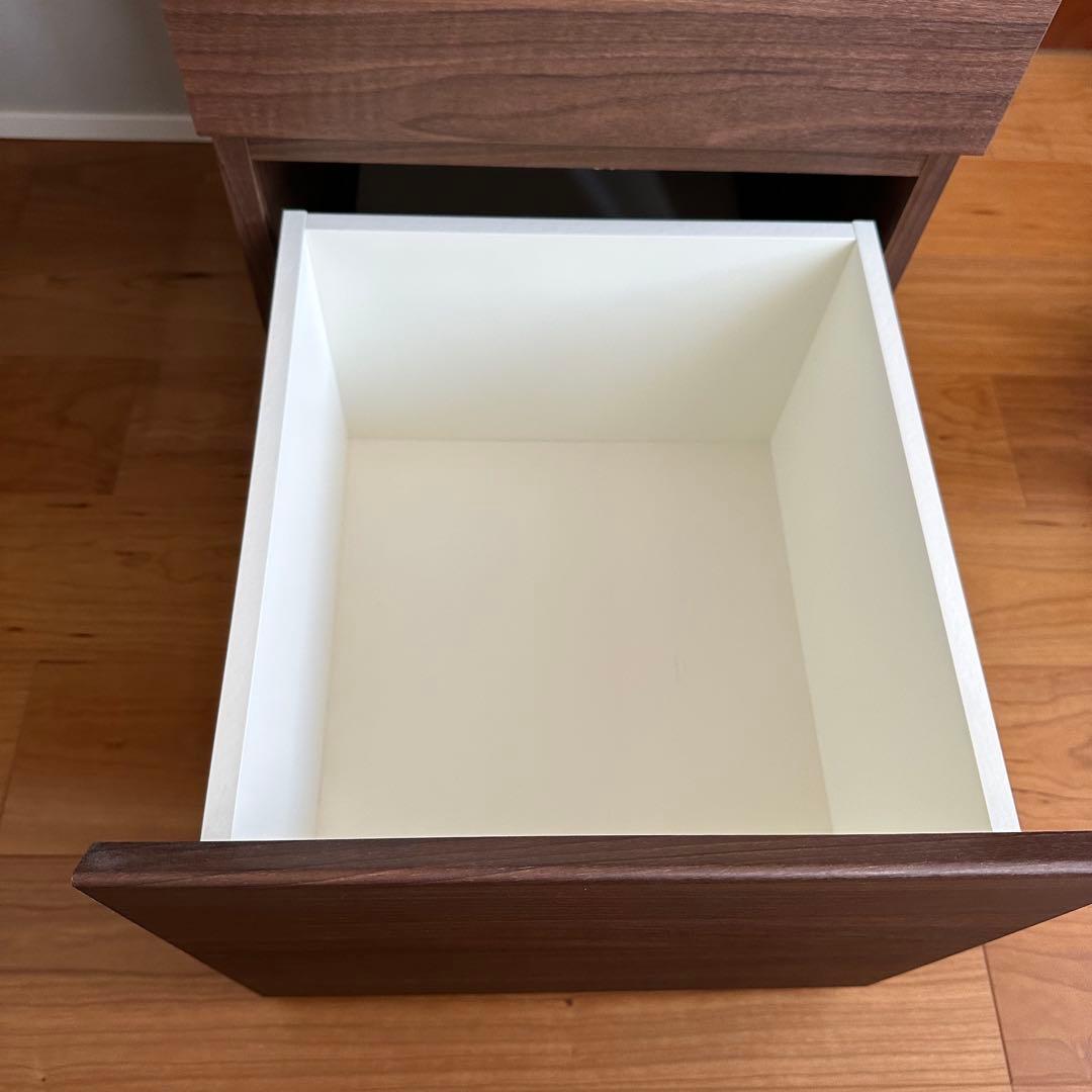 デスク 机 学習机 化粧台 ウォールナット色 IDC大塚家具