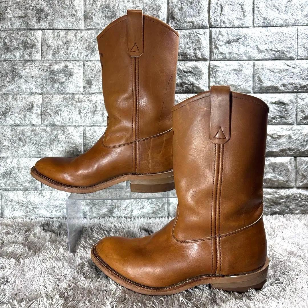 美品❣️チペワ 廃番 26790 ペコスブーツ 黒タグ USA製 US8 茶