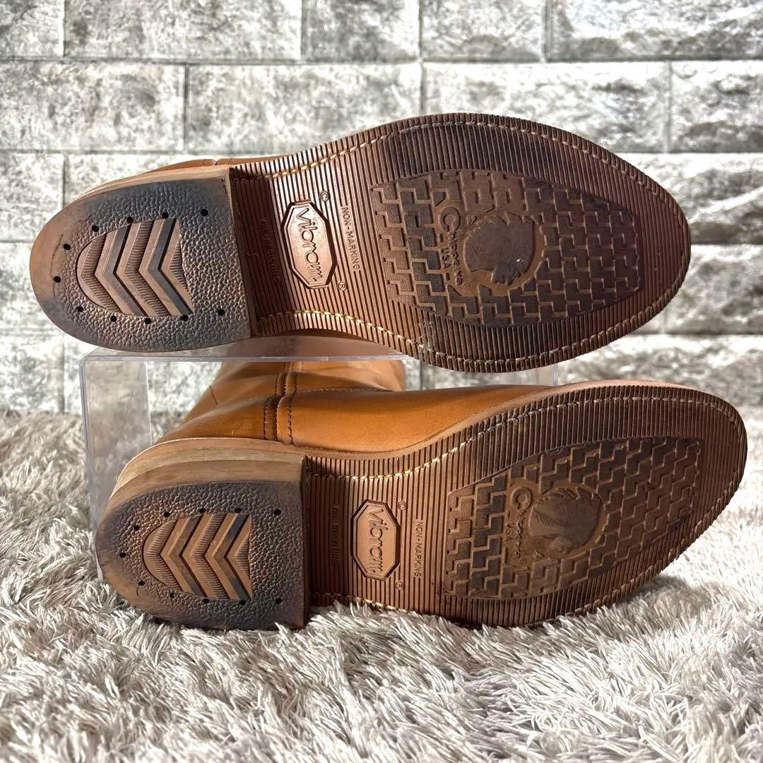 美品❣️チペワ 廃番 26790 ペコスブーツ 黒タグ USA製 US8 茶