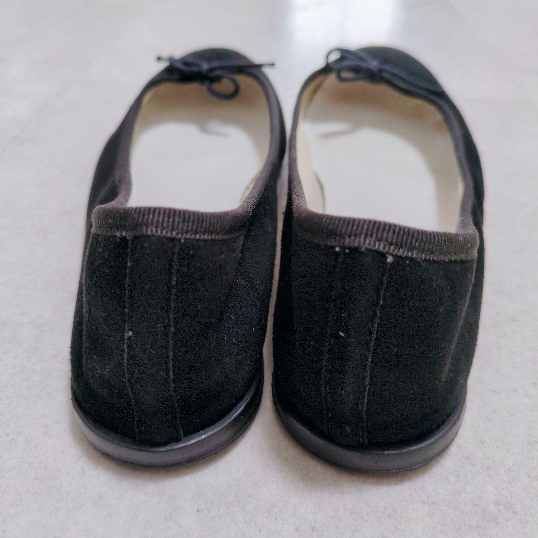 レペット　バレエシューズ　フラットシューズ　スエード　黒　41