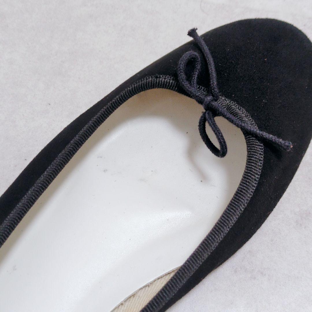 レペット　バレエシューズ　フラットシューズ　スエード　黒　41