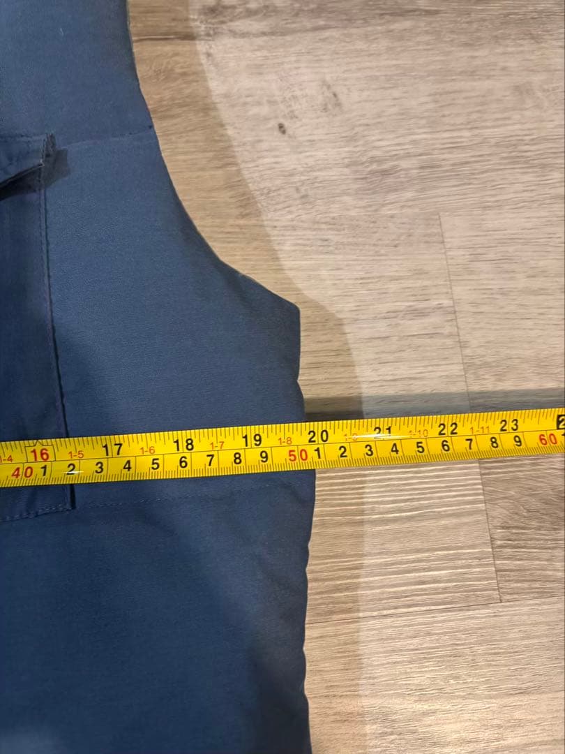 334 ノースフェイス茶タグ90s USA製 ダウンベスト 青