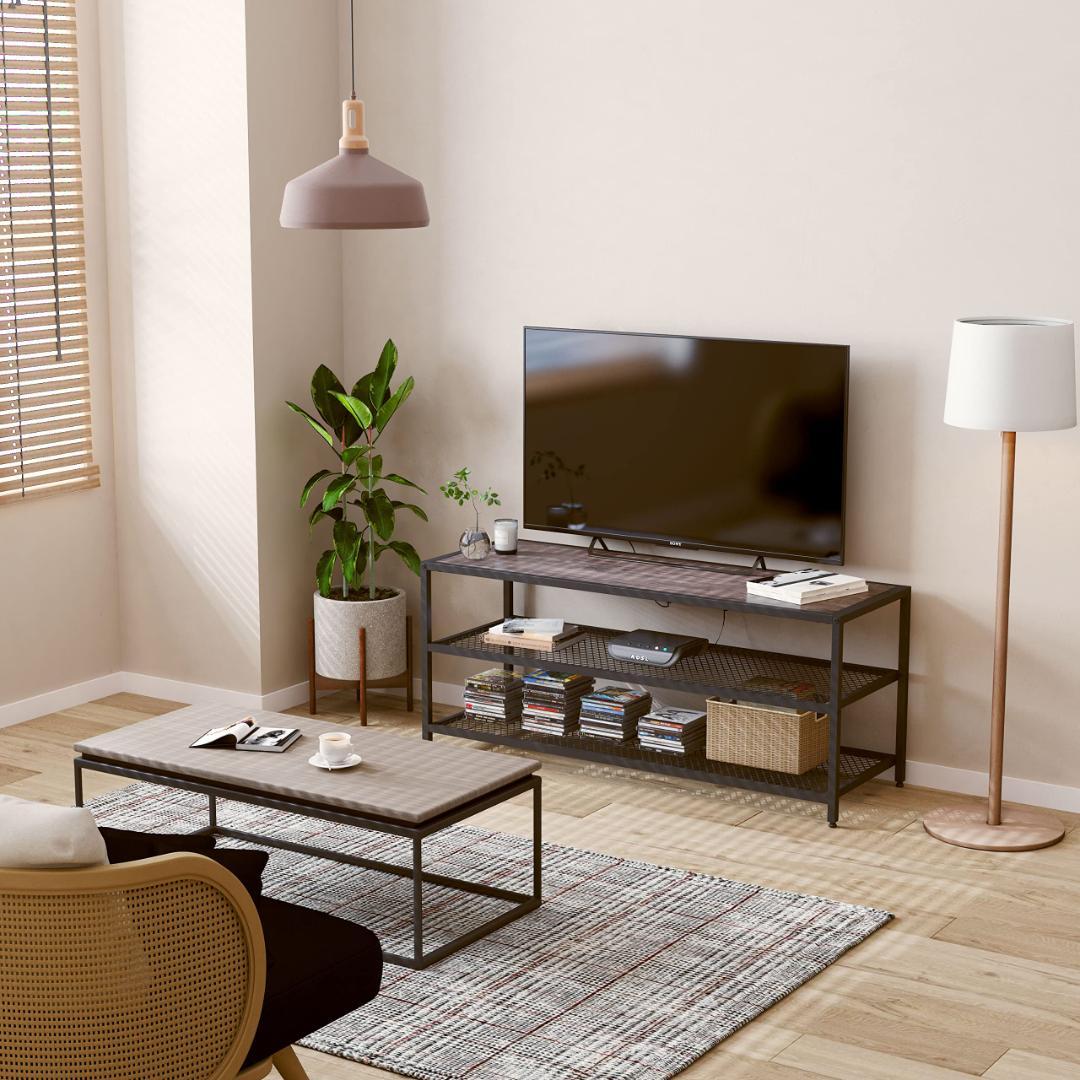 テレビボード エレガントウッド 木目調 豊富な収納スペース付き