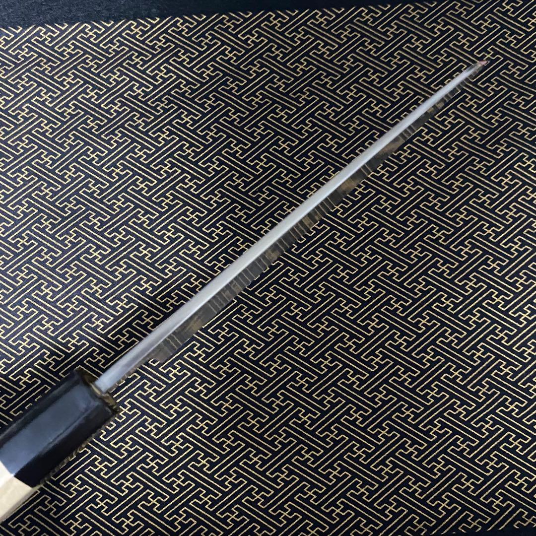 左白本霞片刃牛刀２１０ミリ水牛八角柄