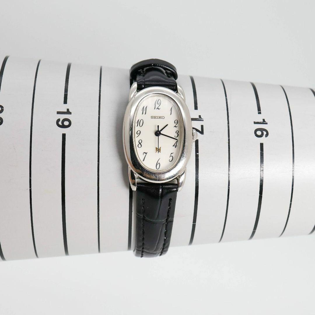 稼働 SEIKO NOIE 腕時計 オーバル 新品レザー レディース 1759