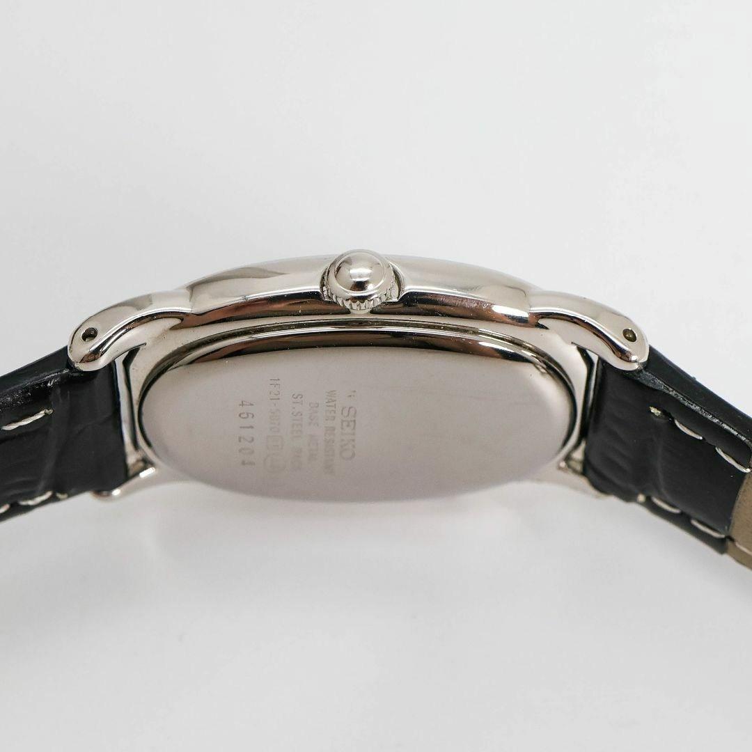 稼働 SEIKO NOIE 腕時計 オーバル 新品レザー レディース 1759