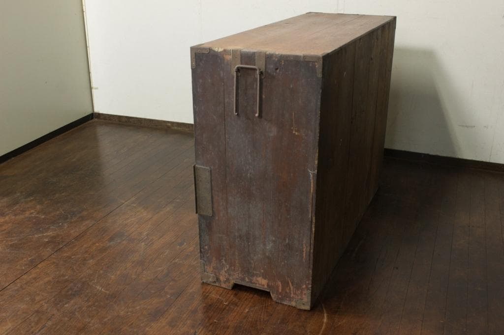 仙台箪笥 時代箪笥 欅 菊唐草 木瓜 金具 古家具 和箪笥 古道具 古民家 店舗