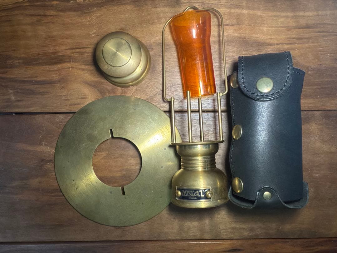 MOAI Goal Zero用　真鍮製ランタンパーツ ミニペトロ　専用ケース付き