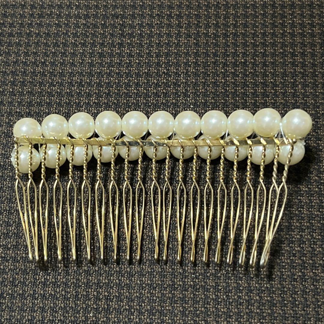 ミキモト　真珠　ヘアーコーム 髪飾り パール