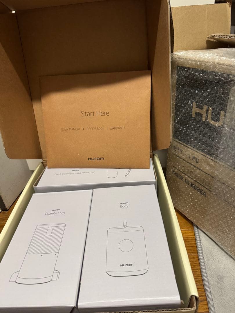 Hurom ジューサー ホワイト スロージューサー H310A ホワイト 美品