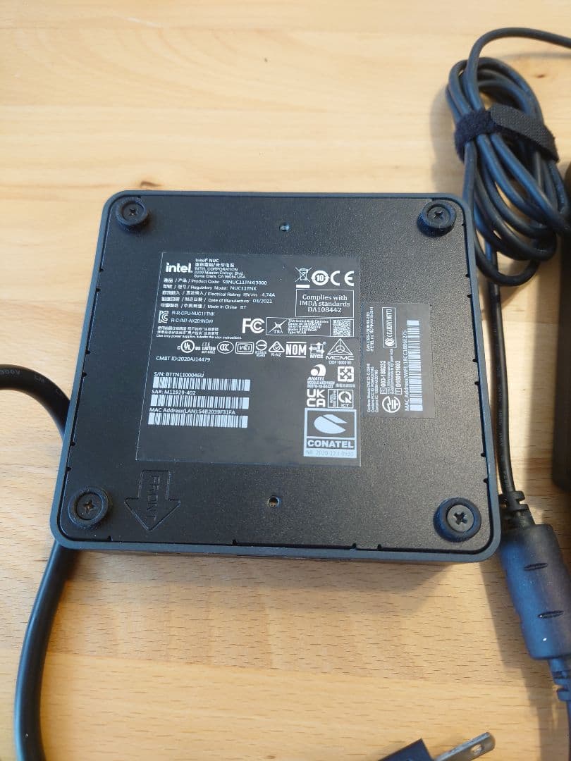 D*O様 【最終値下げ】Win11pro導入済 miniPC NUC11TNKi