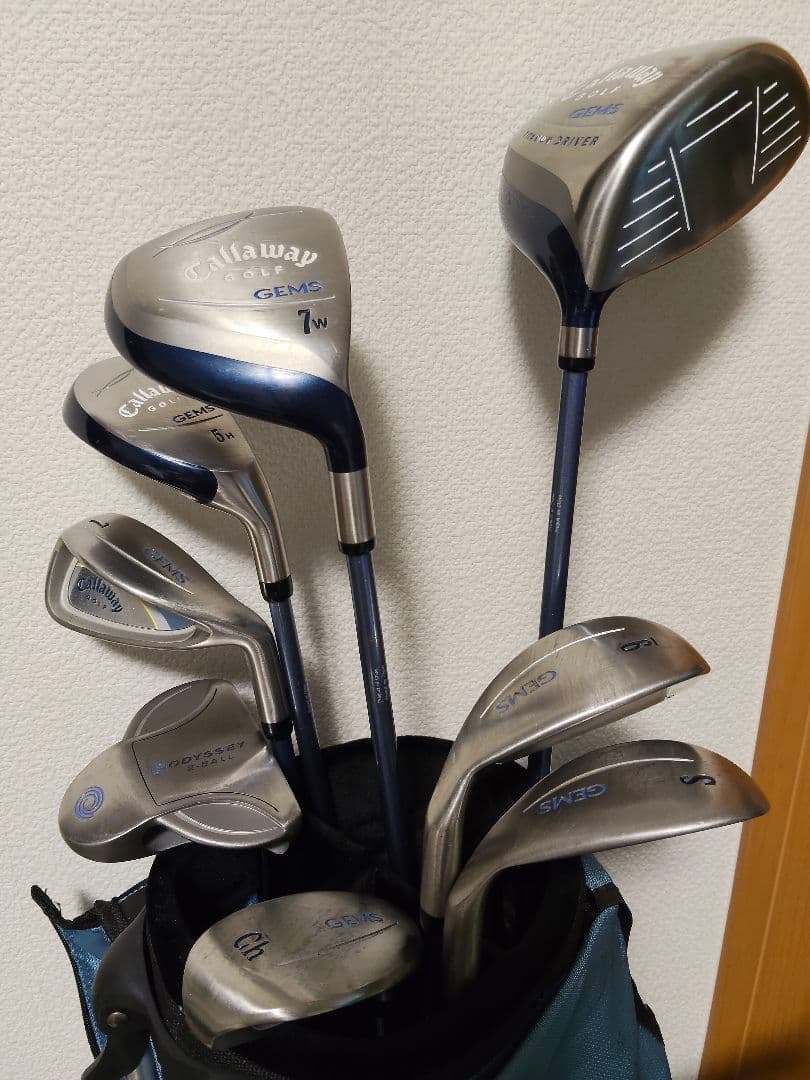キャロウェイ レディース ゴルフ クラブ　セット GEMS アイアン　バッグ