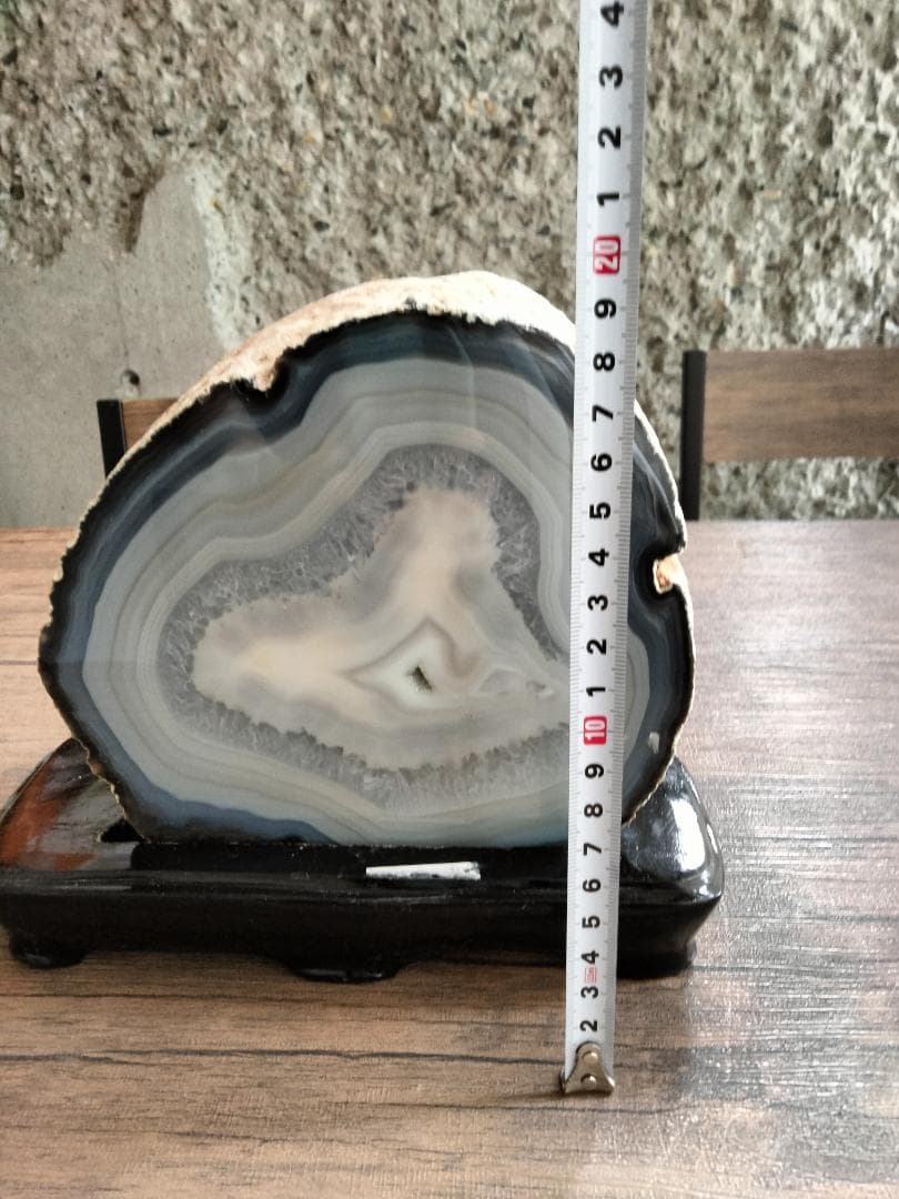 ☆青灰メノウアゲード（台座付き）　　　　　134