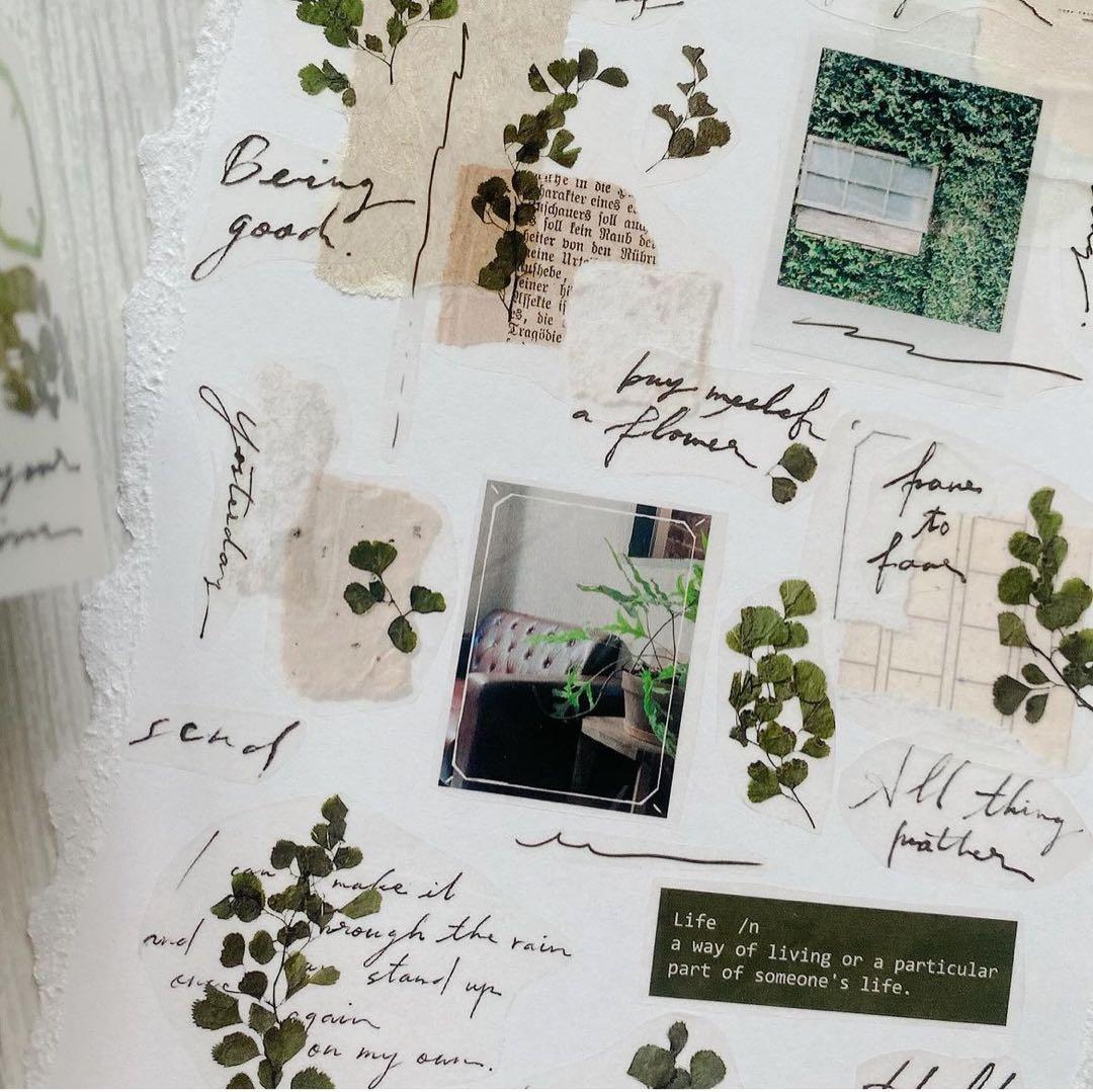 新品　Shiwu　Collage04〜07　PET霧面マスキングテープ　4本