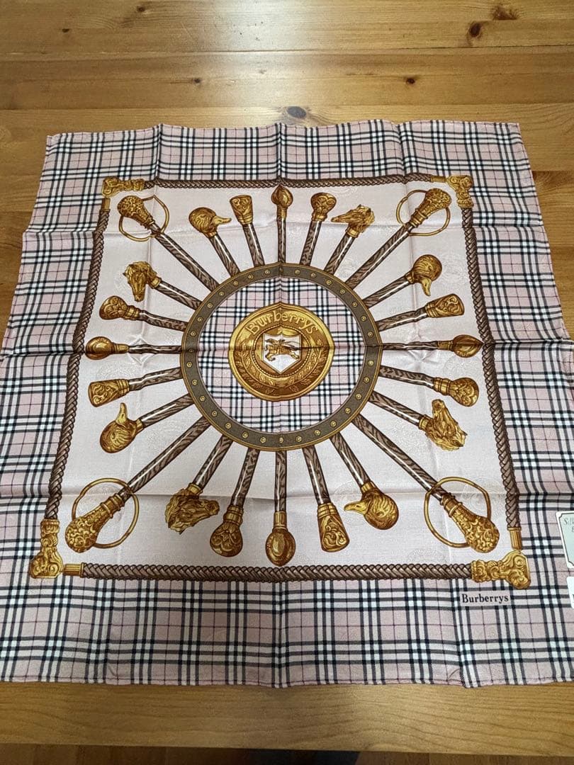 H*a様 シルク&コットンBurberrys チェック柄 ハンカチ 5点セット