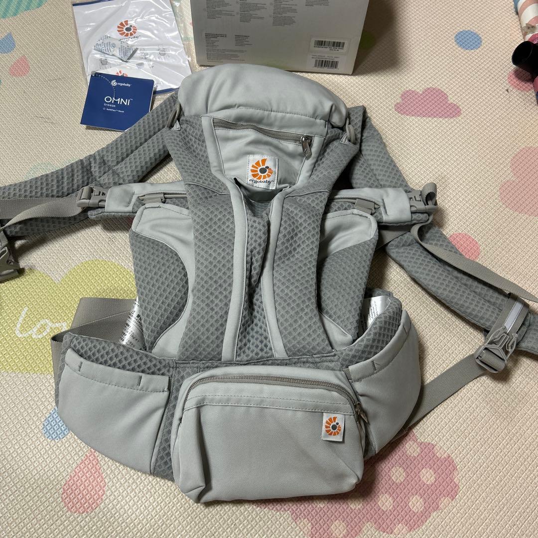 エルゴベビー　オムニブリーズ　抱っこ紐　パールグレー　未使用近い（1回のみ着用）