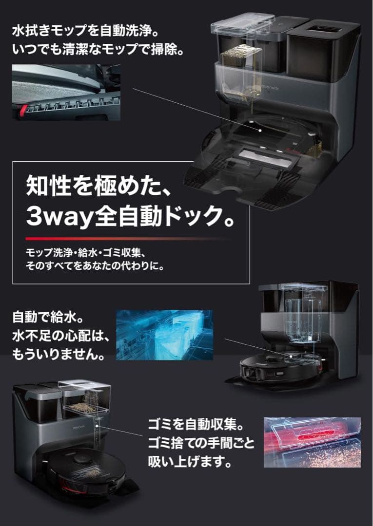 r*3様 【ほぼ放置で清潔に】Roborock S7 MaxV Ultra ロボ