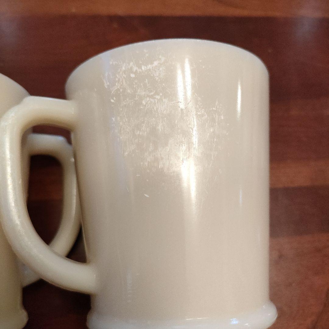 fire king アイボリーワナビーマグ　3個セット