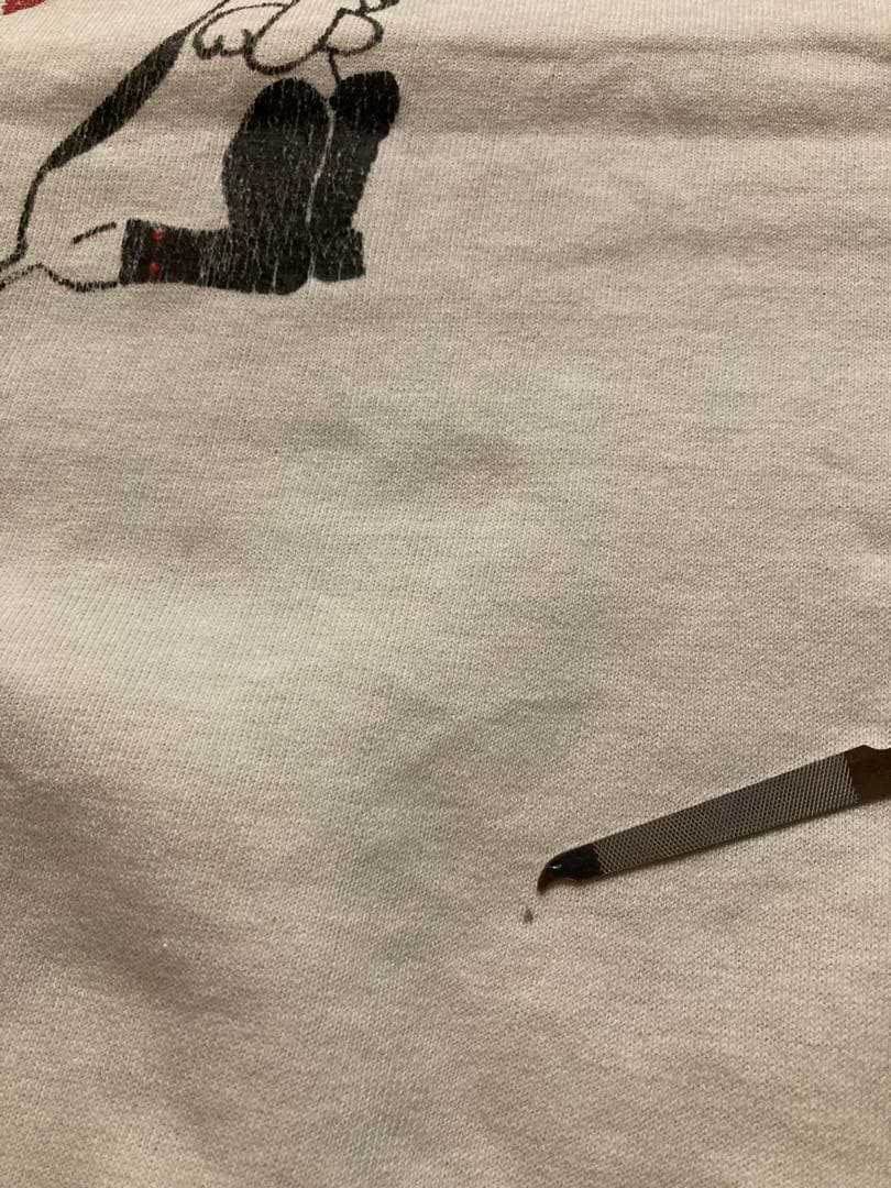 60sスヌーピー 半袖スウェット両面プリント レッドバロン 軍物 ビンテージ