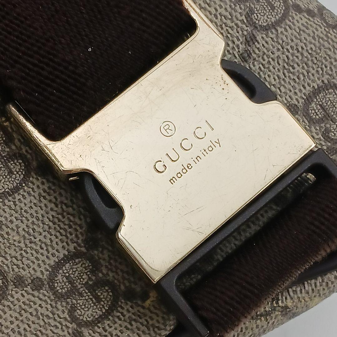 ✨ジャンク特価✨グッチ GGスプリーム ボディーバック ウエストバック
