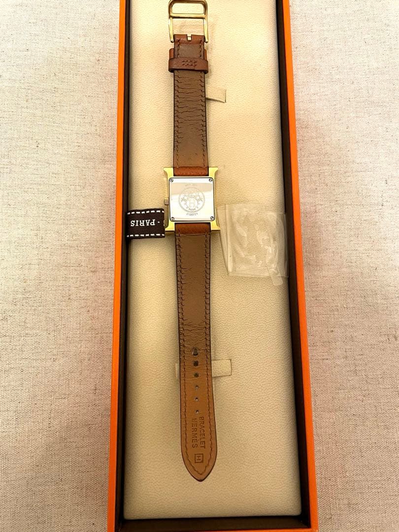 【専用】Ｈウォッチ ゴールド金具 革専用　ベルト レディース腕時計