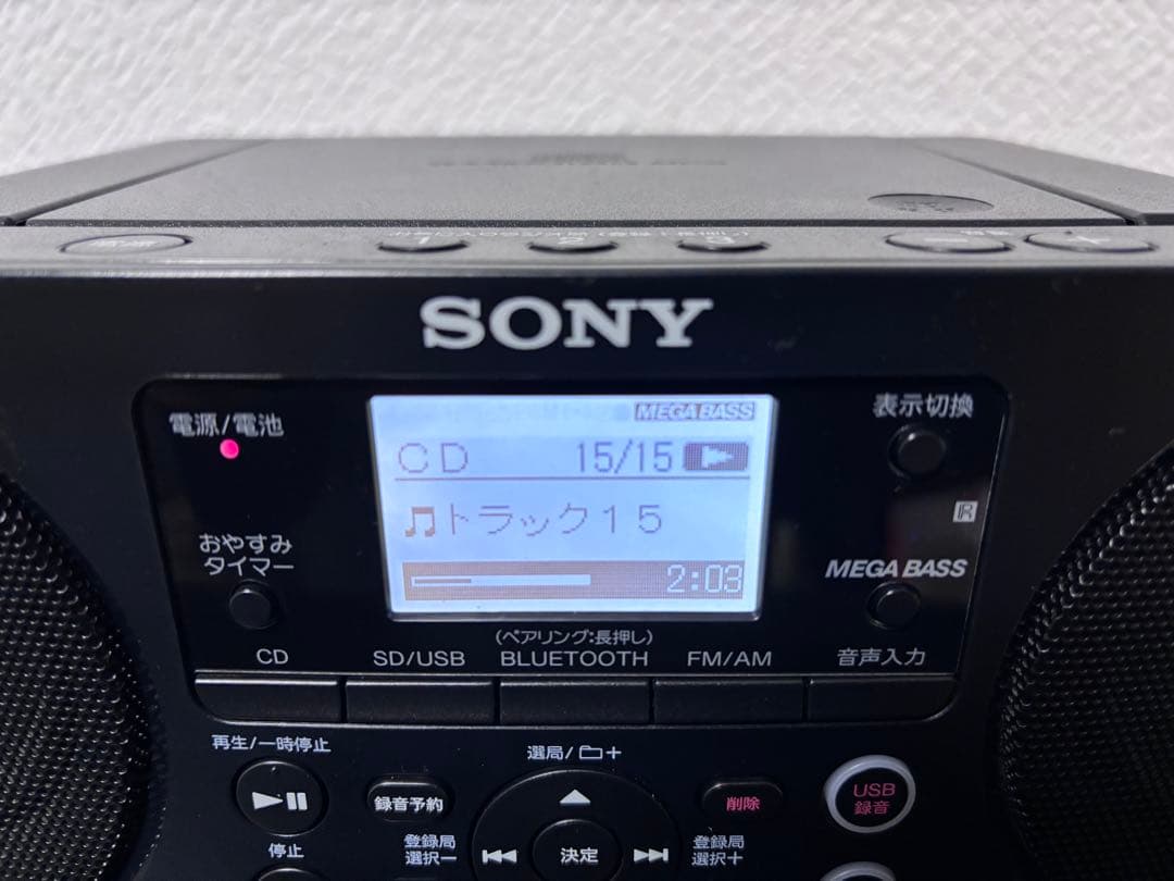 SONY ZS-RS81BT CDラジオ Bluetooth対応 リモコン付き