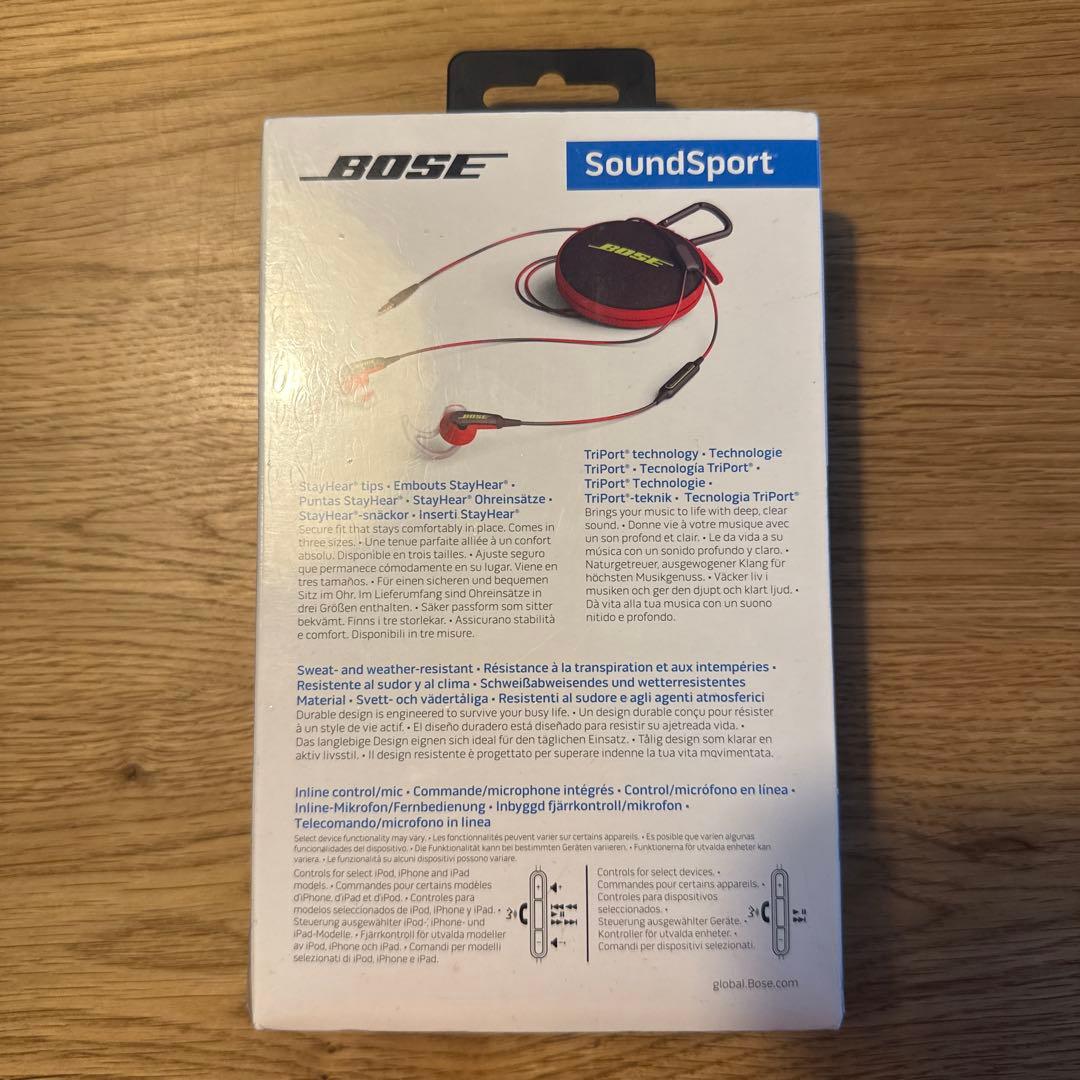 【新品・未使用】Bose有線イヤホン SoundSport【正規品】