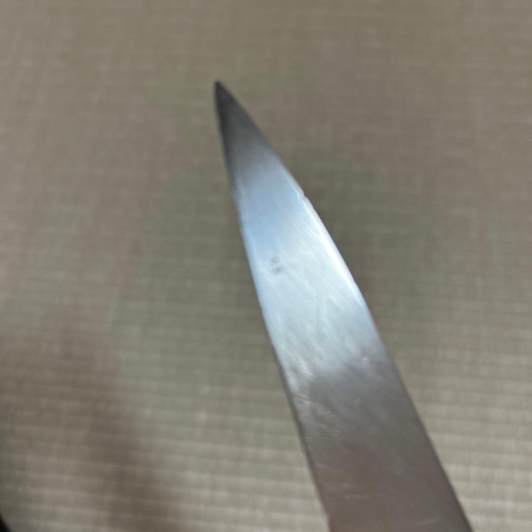 特殊鋼　柳刃　包丁　和包丁　堺正吉　黒水牛柄　刺身包丁