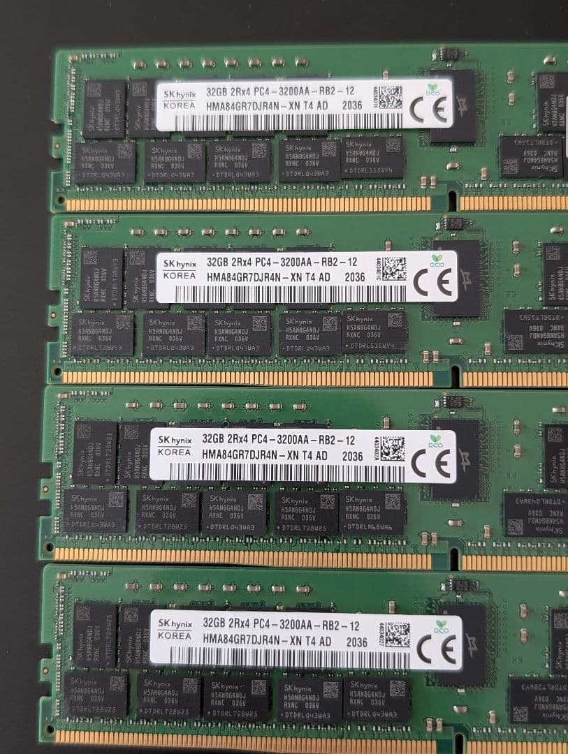 メモリ 32GB x 4 (128GB) DDR4-3200 (9137)