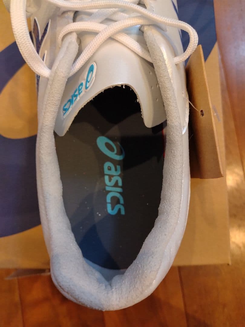 asics サッカーシューズ ホワイト/ブルー