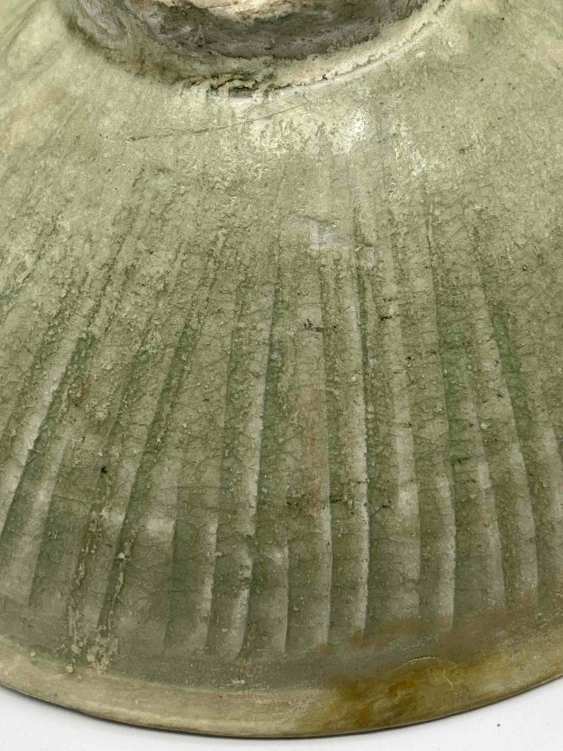 宋時代　青磁　耀州窯刻花碗　鉢　茶碗　唐物　古賞物　時代物(C-77)