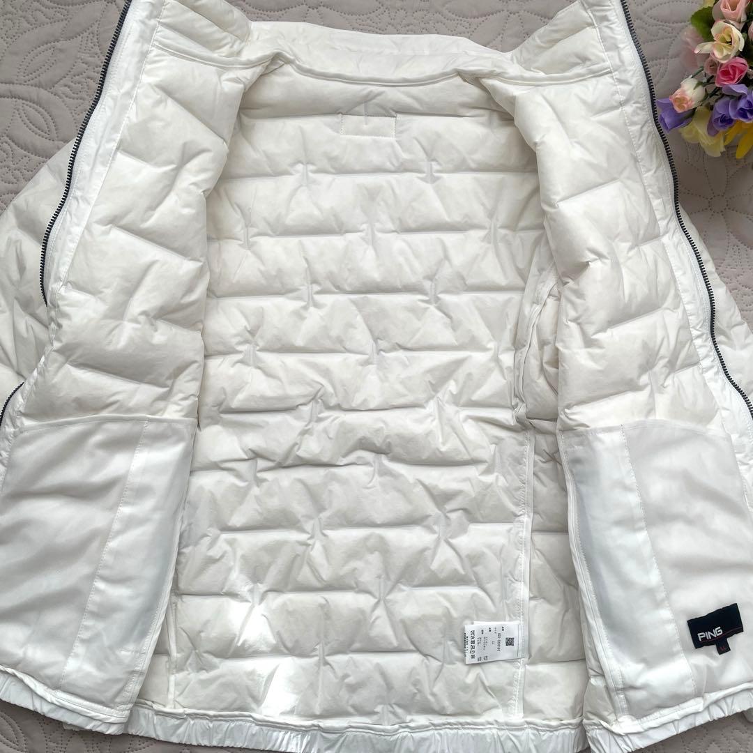 PING ピン　ゴルフウエア　ダウンジャケット　ホワイト　LL