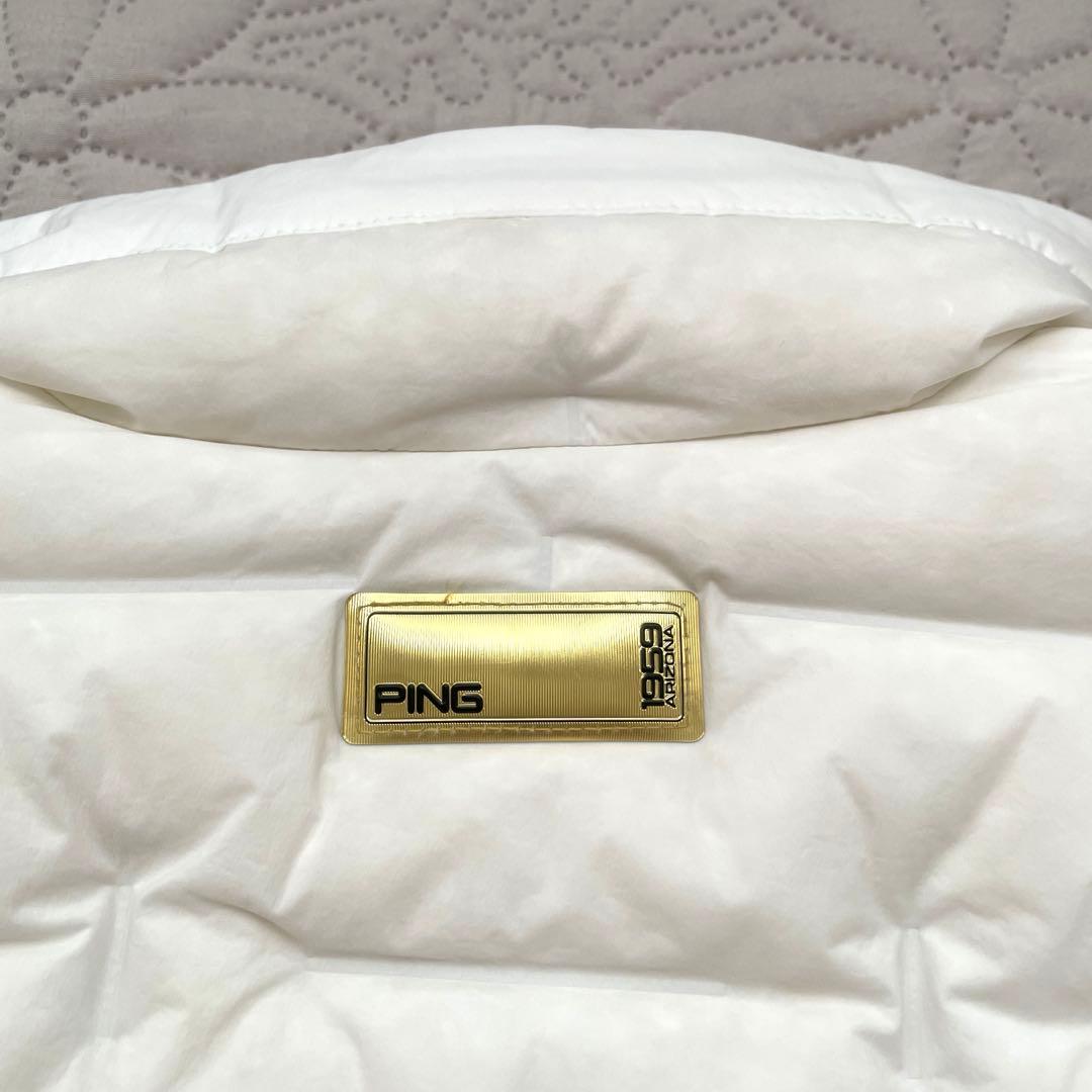 PING ピン　ゴルフウエア　ダウンジャケット　ホワイト　LL