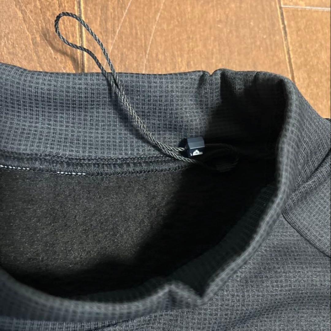 パーリーゲイツPGGストレッチダンボール裏起毛モックネックブラックサイズ5