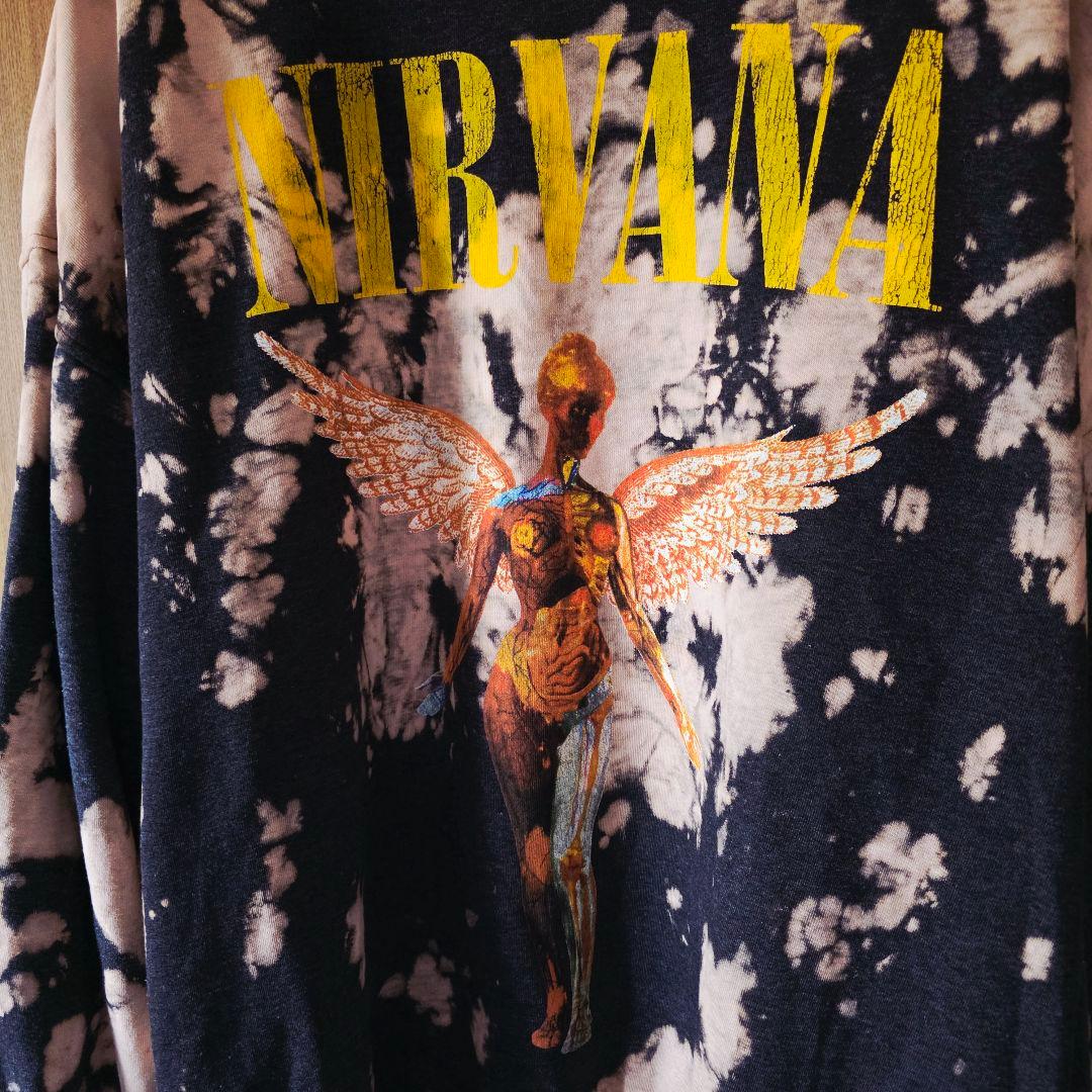 ヨッシー　NIRVANA タイダイプリント スウェット　トレーナー　裏起毛