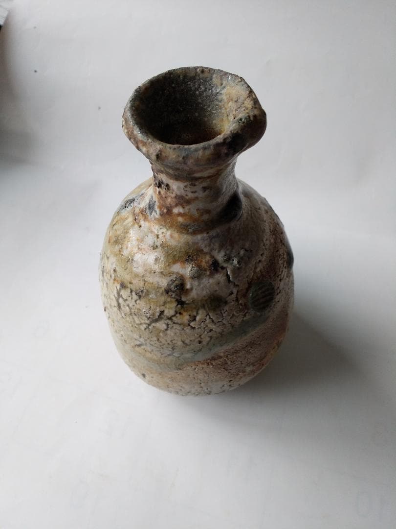 人気作家 新歓嗣 作 伊賀徳利 共箱 共布 栞 伊賀焼 徳利 新品 未使用