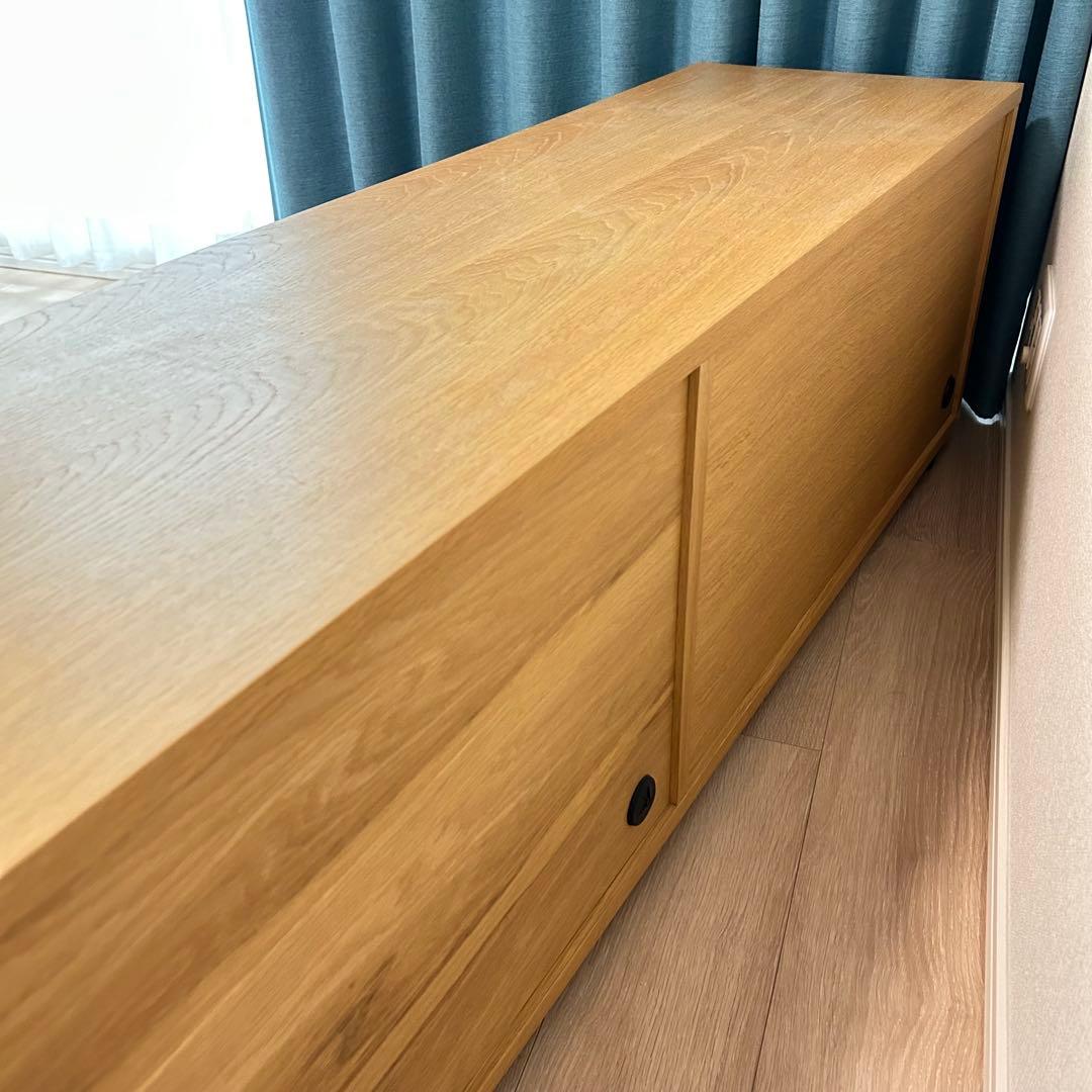 【希少品】無印良品 スタッキングキャビネット オーク材 テレビ台 テレビボード