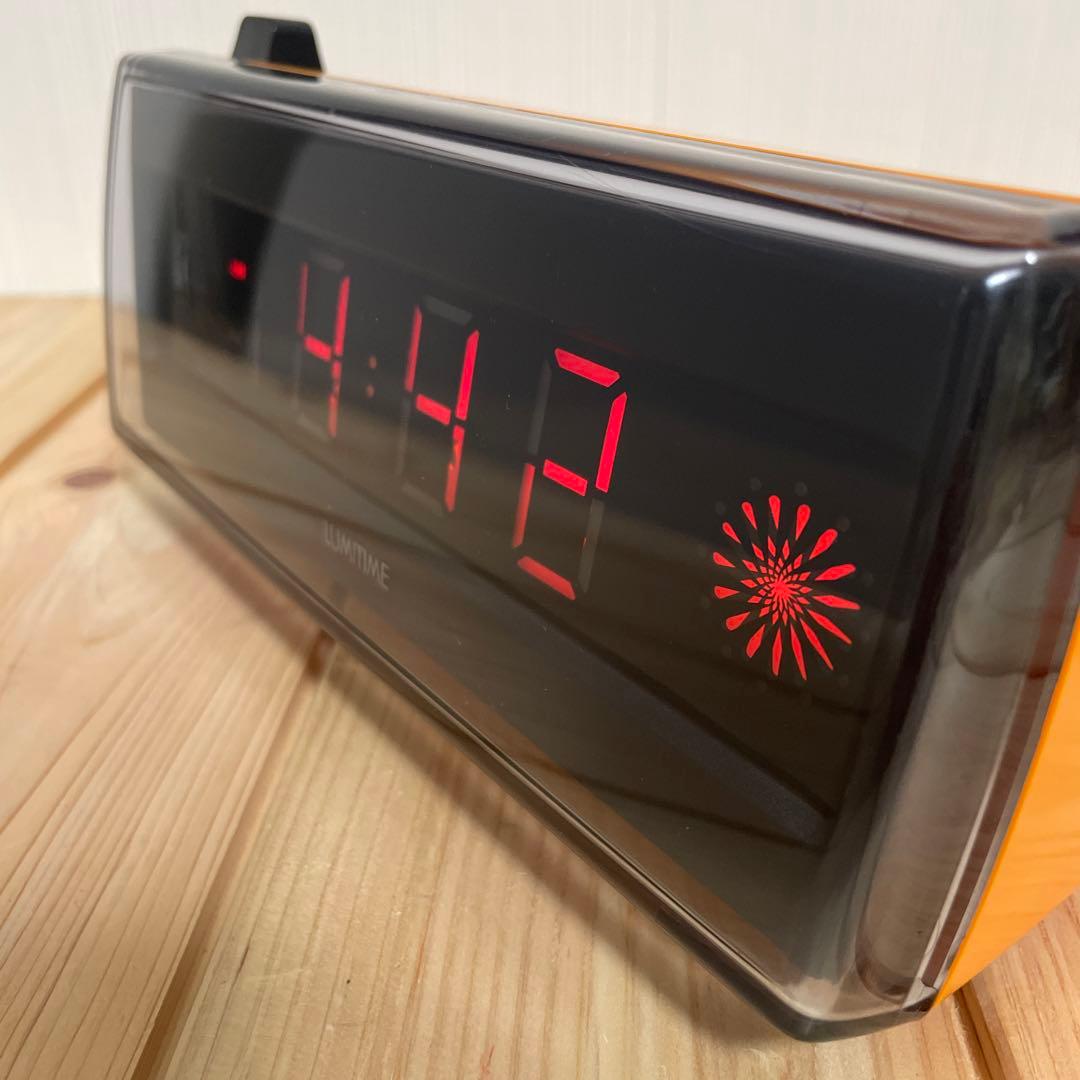 ルミタイム LUMITIME YT-106 ネオン管時計 昭和レトロ 動作品