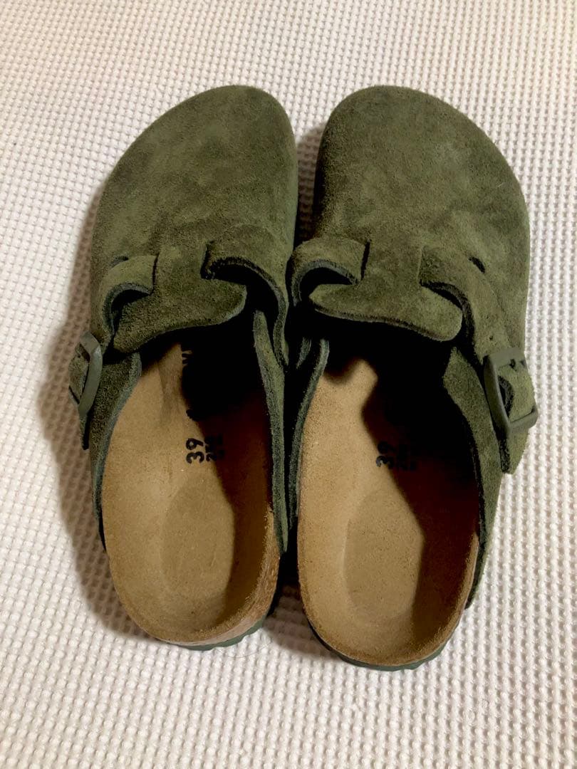 【お値下げ中】ビルケンシュトック ボストン　スエードレザー クロッグ 39