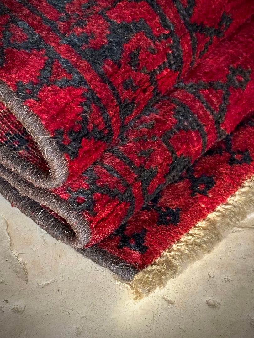 トライバルラグ　ヴィンテージラグ　アフガンラグ　トルクメン　エルサリ　手織り美品